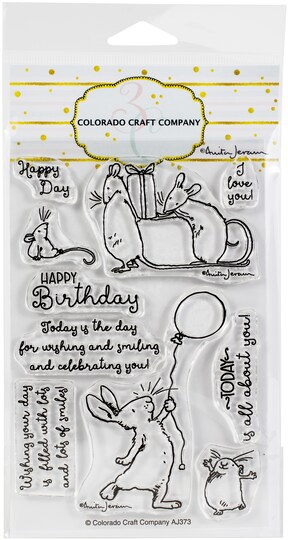 Colorado Craft Company Clear Stamps 4"X6"-Birthday Wishing-By Anita Jeram